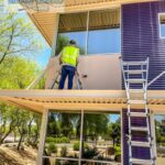 Commercial high window washing company in Scottsdale.