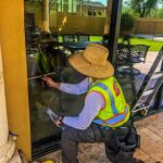 restaurant window cleaning in Old Town Scottsdale.