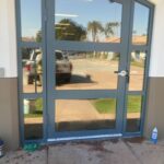 commercial window washers near Dana Park in Mesa, AZ.