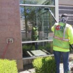 Commercial window cleaning in Tempe, AZ.