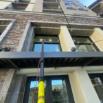 second floor high rise building commercial window cleaning service in Fountain Hills, AZ.