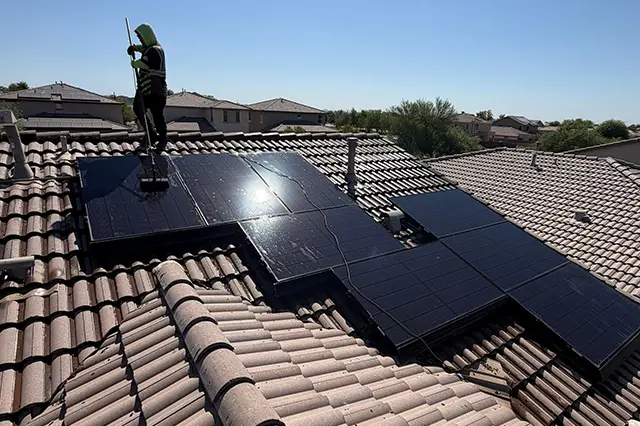 solar panel cleaning services in Scottsdale.