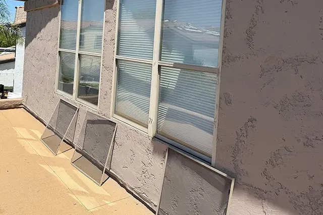 window screen cleaning service in Gilbert, AZ.